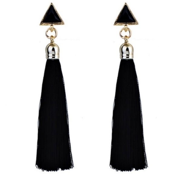 Jewelry - NEW Black Tassle Earrings Jewelry - NEW Black Tassle Earrings